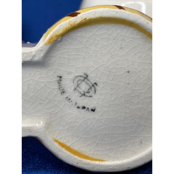 Vintage Nasco Porcelain Creamer and Sugar Dish with Caddy - Picture 8 of 8